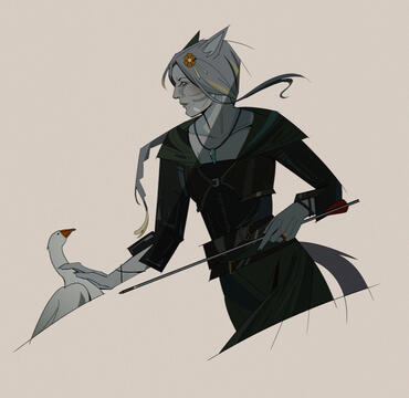 a sketch of sohna created by angel (sabattons.bsky.social)